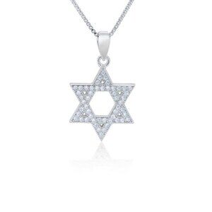 925 Star of David Pendant with 18" Necklace Chain